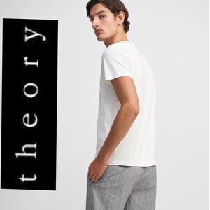 THEORY Precise Tee Egyptian Cotton Jersey T Shirt M